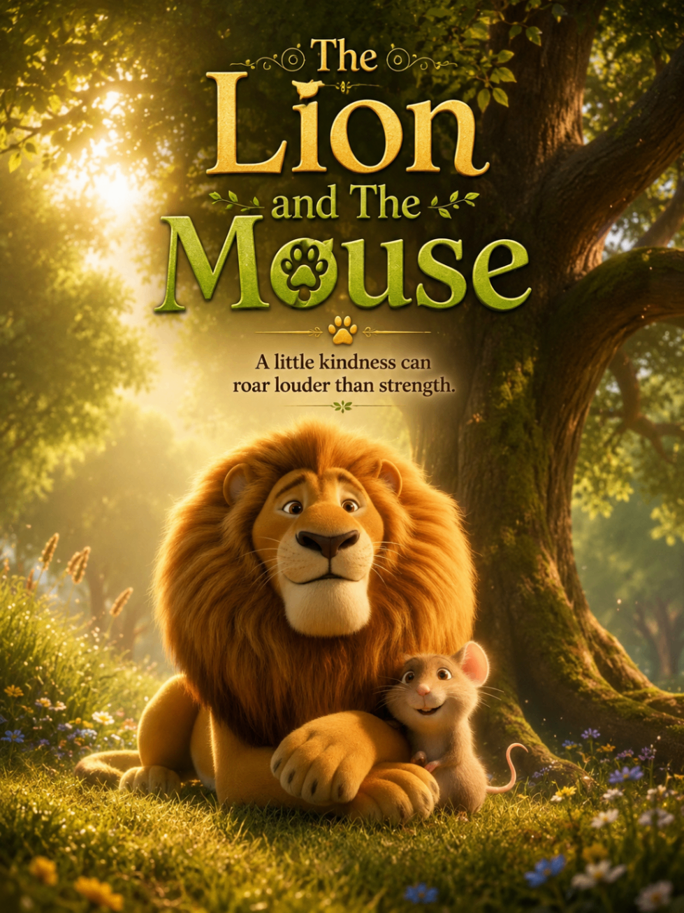 The Lion and The Little Mouse poster cover