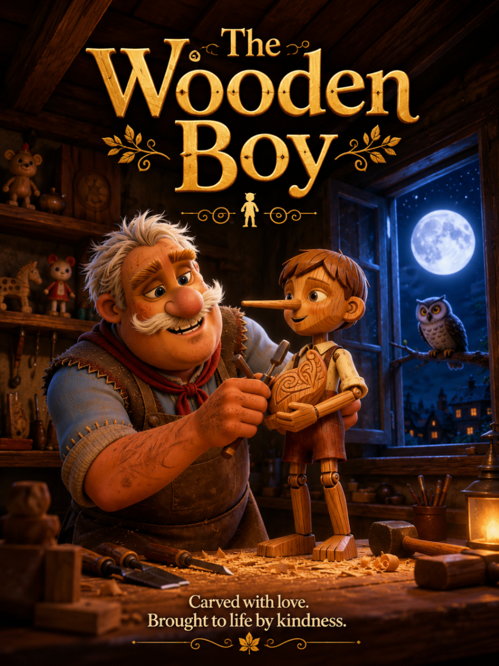 The Wooden Boy Pinocchio poster cover