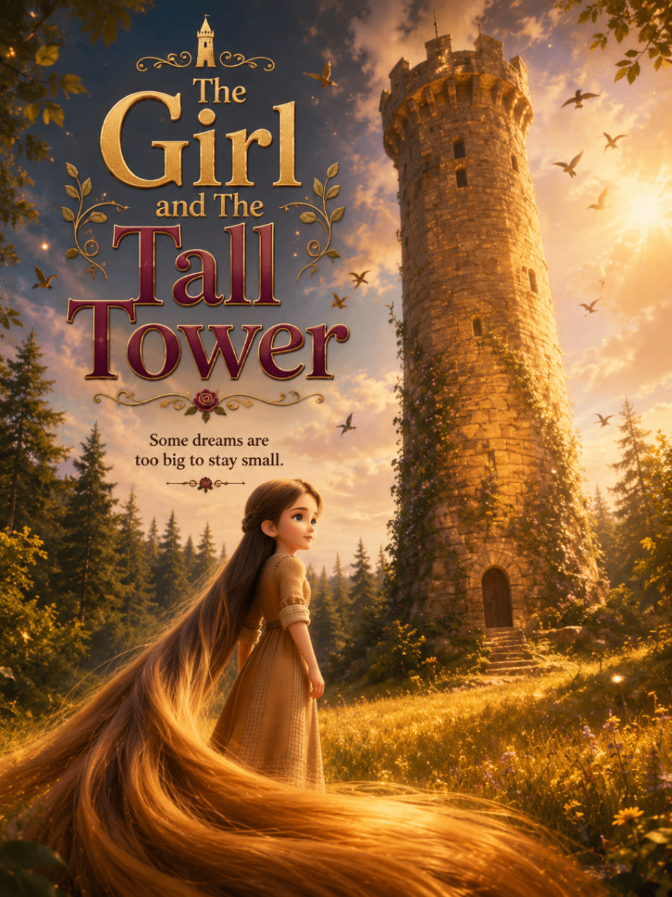 Rapunzel and the Sunny Tower poster cover